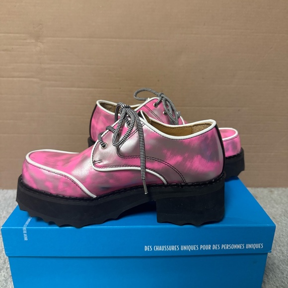 F-Shoe Hi Yrsa Leather Platform shoes - Picture 3 of 4